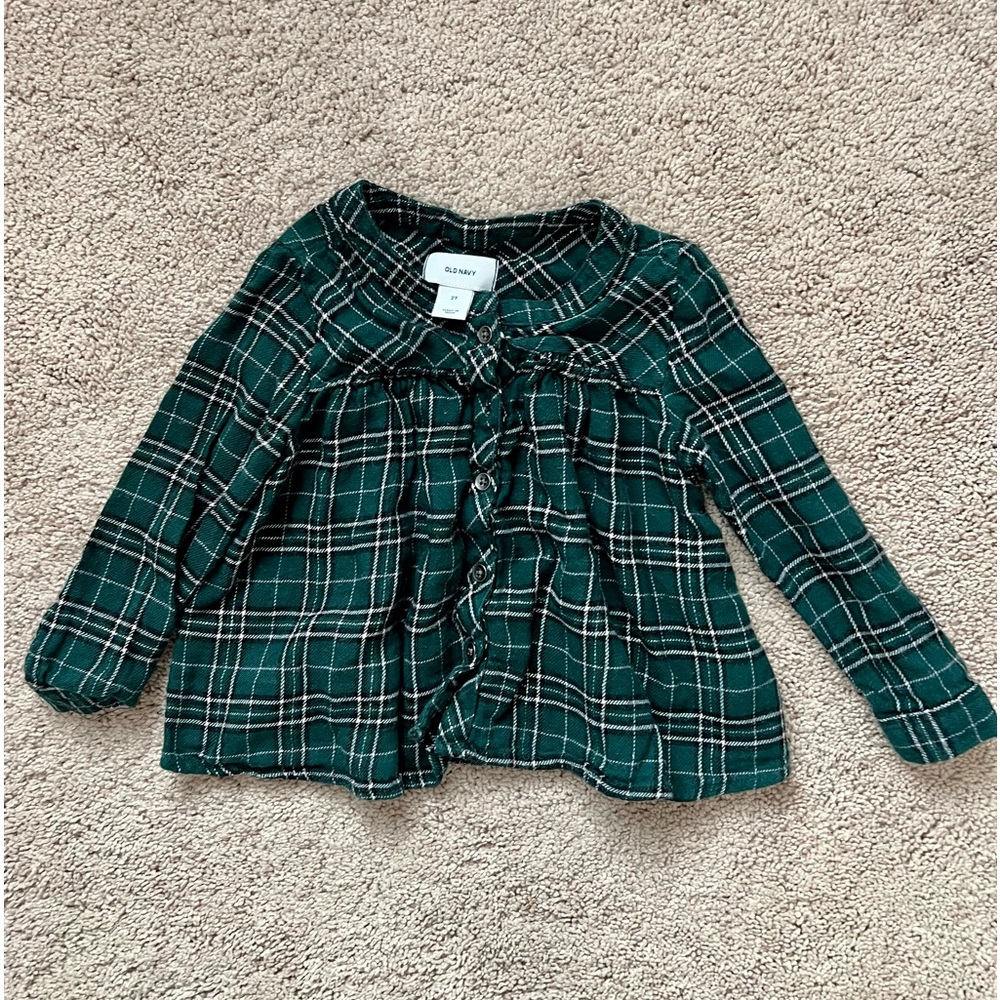 Green plaid shirt